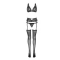 Esmenna 4er Set mit Strumpfgürtel And Strümpfen Schwarz von Livco Corsetti Fashion