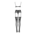 Esmenna 4er Set mit Strumpfgürtel And Strümpfen Schwarz von Livco Corsetti Fashion
