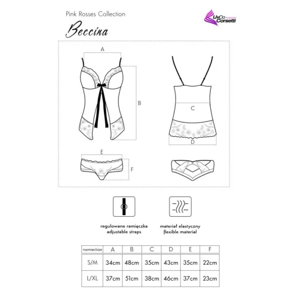 Beccina Babydoll schwarz von LivCo Corsetti Fashion kaufen | Fesselliebe