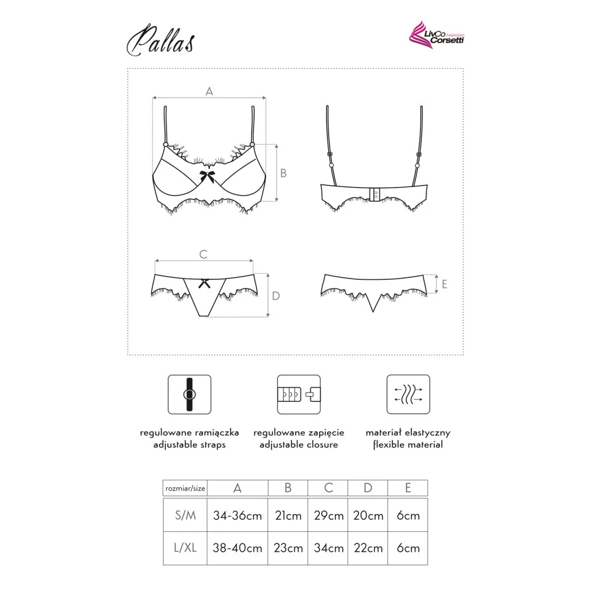 Pallas 2er Set schwarz von LivCo Corsetti Fashion kaufen | Fesselliebe