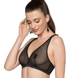 Lisbet Soft-BH Schwarz von Róza | Fesselliebe.de