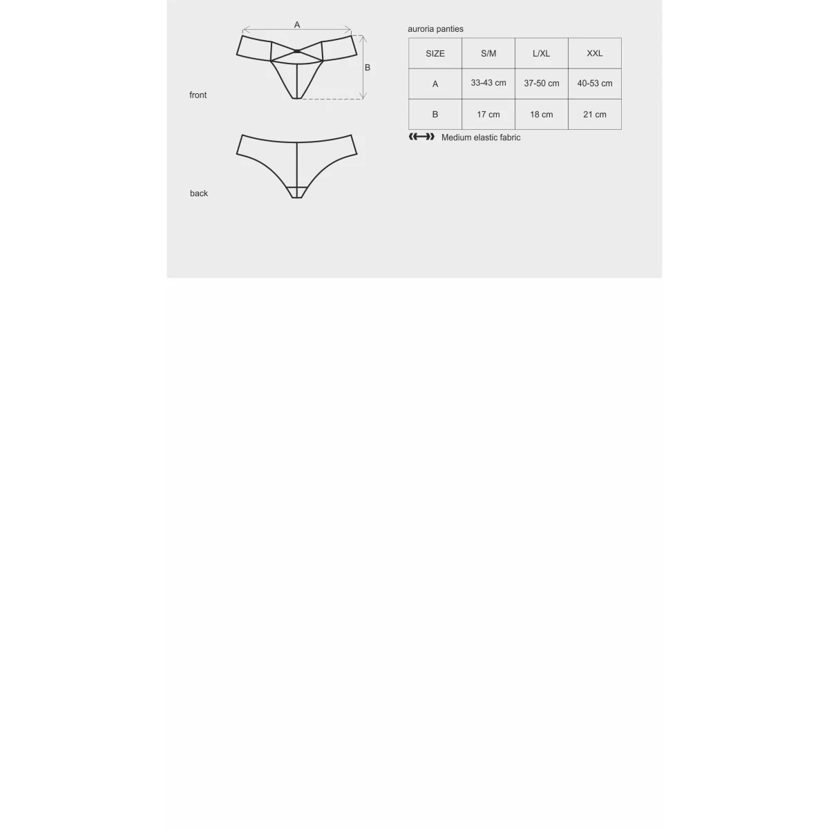 Auroria Höschen blau von Obsessive kaufen | Fesselliebe