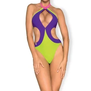 Playa Norte Swimsuit Grün-Lila von Obsessive