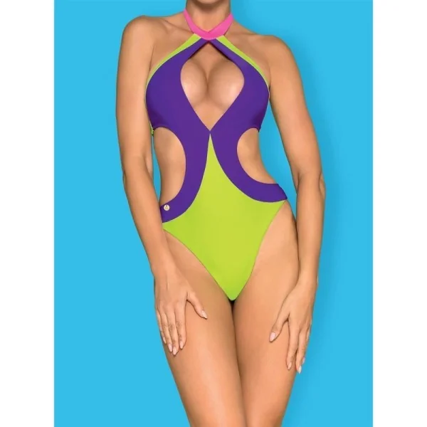 Playa Norte Swimsuit grün-lila von Obsessive kaufen | Fesselliebe