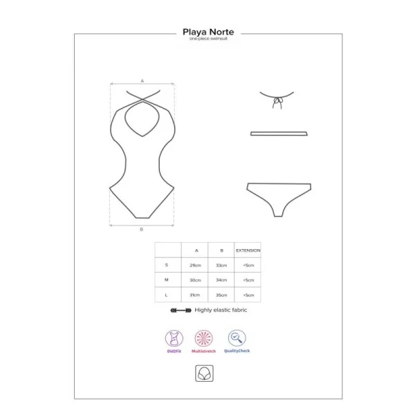 Playa Norte Swimsuit Grün-Lila von Obsessive | Fesselliebe.de