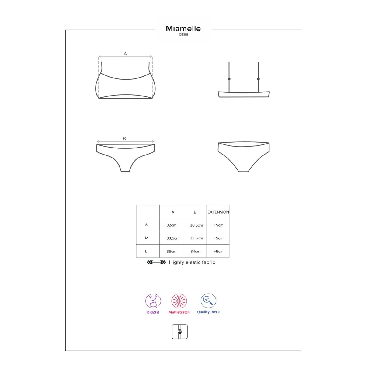 Miamelle Bikini schwarz von Obsessive kaufen | Fesselliebe