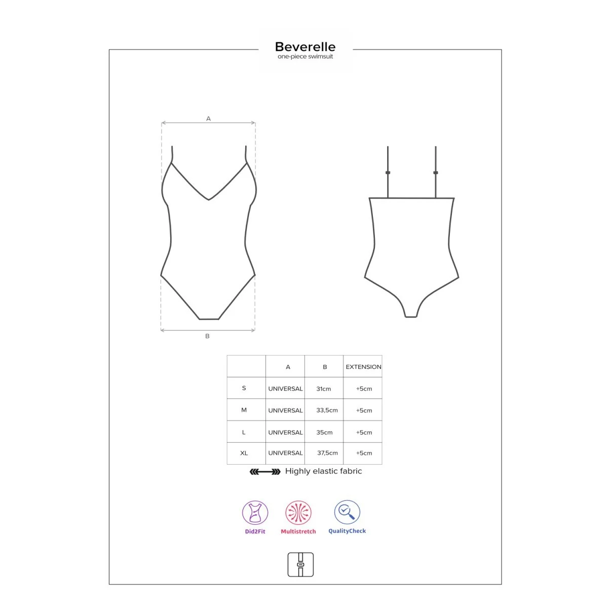 Beverelle Swimsuit schwarz von Obsessive kaufen | Fesselliebe