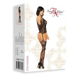 Esmeralda Bodystocking Schwarz von Beauty Night Fashion