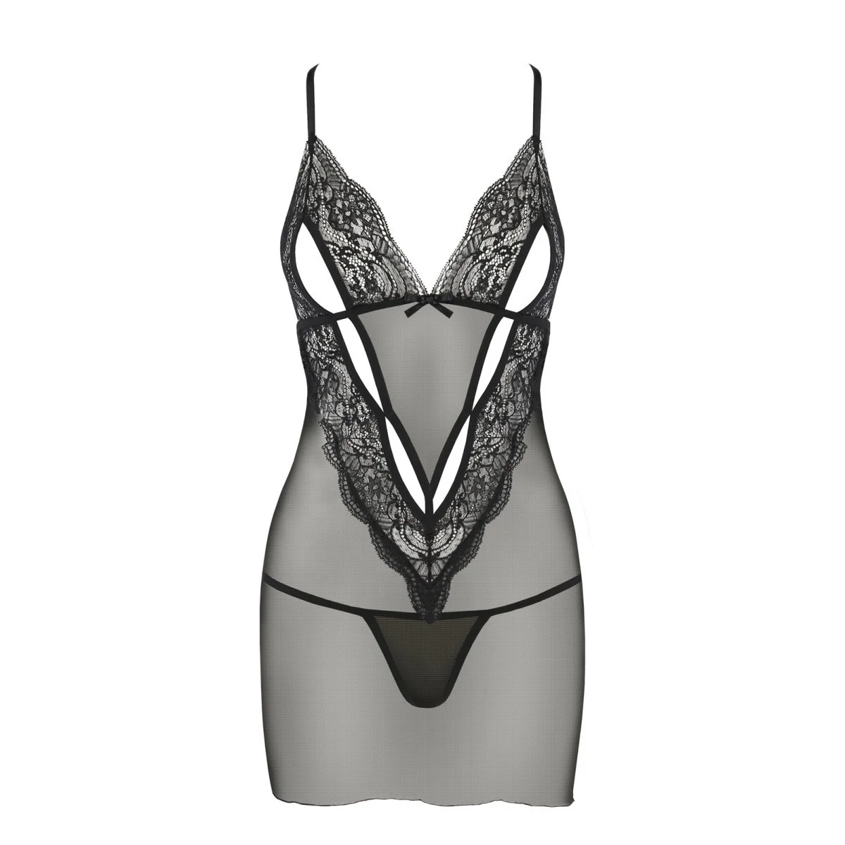 Vendi Chemise Schwarz von Avanua | Fesselliebe.de