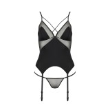 Quella Korsett & Tanga Schwarz von Avanua | Fesselliebe.de