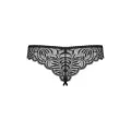 Contica Offener Schritt Tanga Schwarz von Obsessive