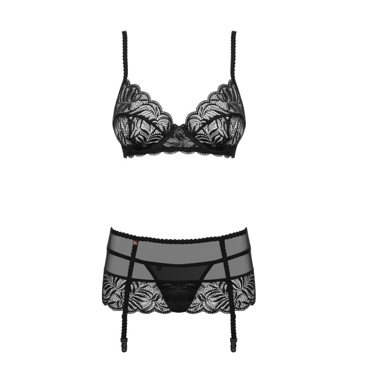 Contica 3er Set Schwarz von Obsessive | Fesselliebe.de
