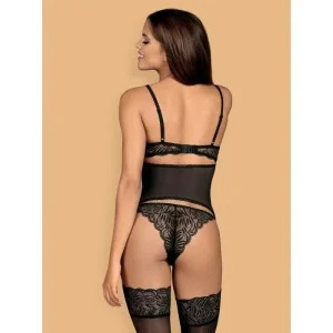 Contica Korsett & Panty Schwarz von Obsessive