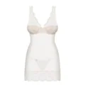 Chemise & Tanga Weiss 853-Che-2 von Obsessive