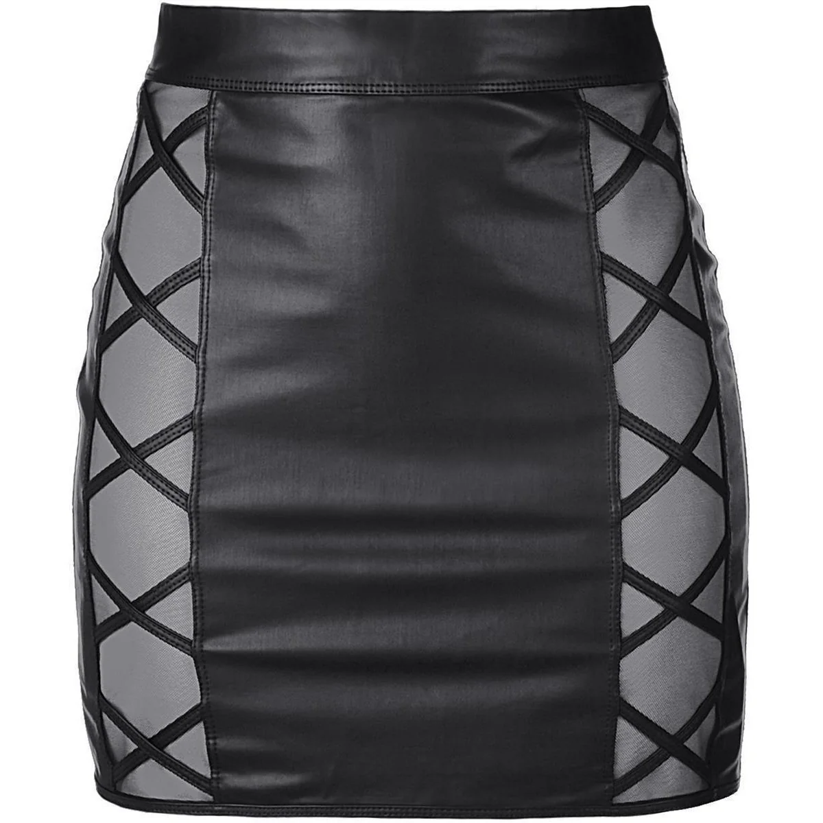 Skirt schwarz V-9329 von Axami kaufen | Fesselliebe
