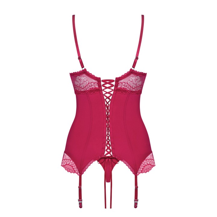 Rosalyne Korsett & Tanga Rot von Obsessive | Fesselliebe.de