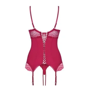 Rosalyne Korsett & Tanga Rot von Obsessive