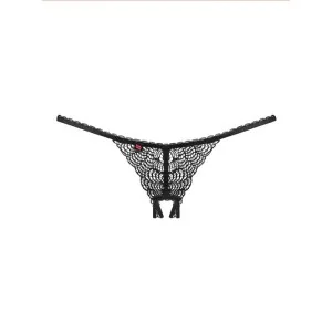 Chiccanta Offener Schritt Höschen Schwarz von Obsessive