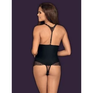 Chiccanta Offener Schritt Body Schwarz von Obsessive