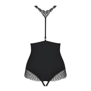 Chiccanta Offener Schritt Body Schwarz von Obsessive