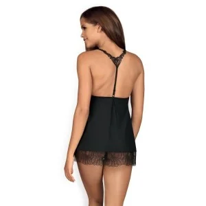 Chiccanta Babydoll & Tanga Schwarz von Obsessive