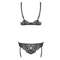 Laluna Offener Schritt Body Schwarz von Obsessive