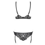Laluna Offener Schritt Body Schwarz von Obsessive | Fesselliebe.de