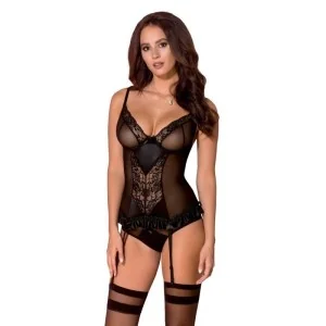 Melek Korsett schwarz von Avanua kaufen | Fesselliebe