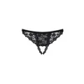 Letica Offener Schritt Tanga Schwarz von Obsessive