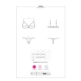 Letica 2er Set Cupless Schwarz von Obsessive | Fesselliebe.de