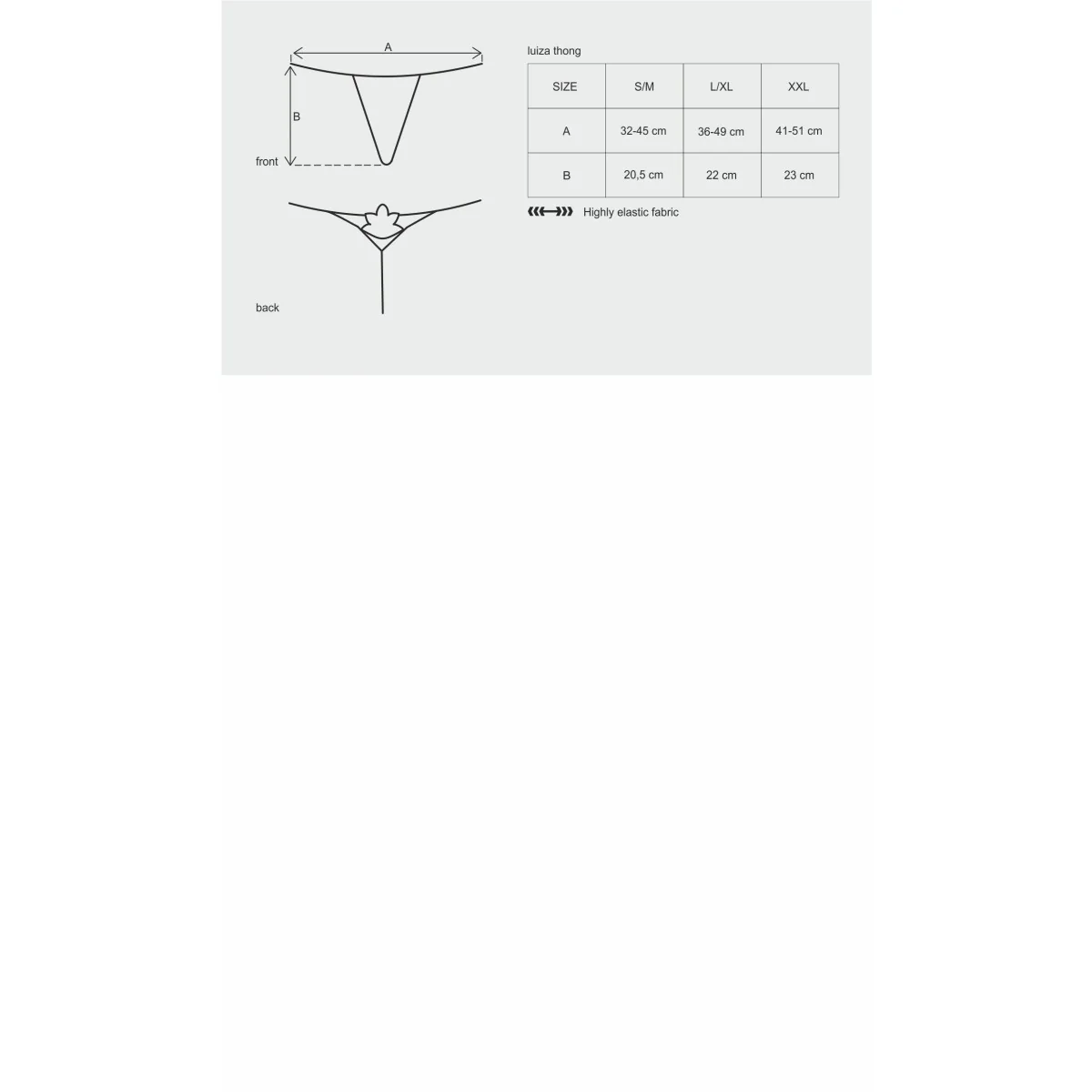 Luiza Tanga schwarz von Obsessive kaufen | Fesselliebe