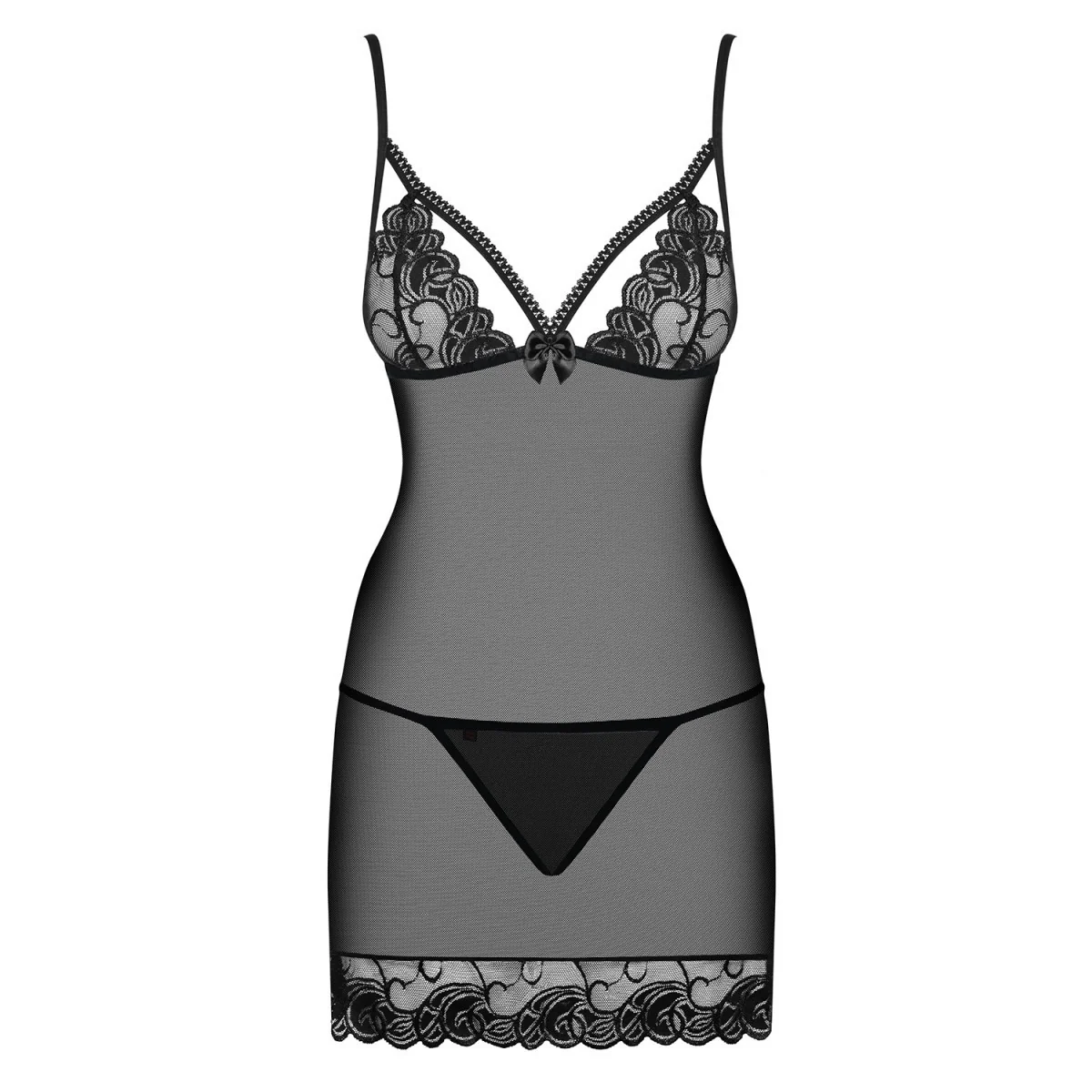 Wonderia Chemise & Tanga schwarz von Obsessive kaufen | Fesselliebe