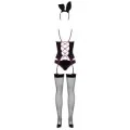Bunny Suit 4 Pcs Schwarz von Obsessive