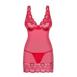 Chemise & Tanga Rot 853-Che-3 von Obsessive | Fesselliebe.de