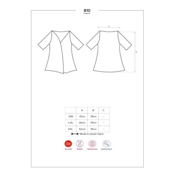 Peignor Size Plus 810-Pei-1 von Obsessive Size Plus kaufen | Fesselliebe