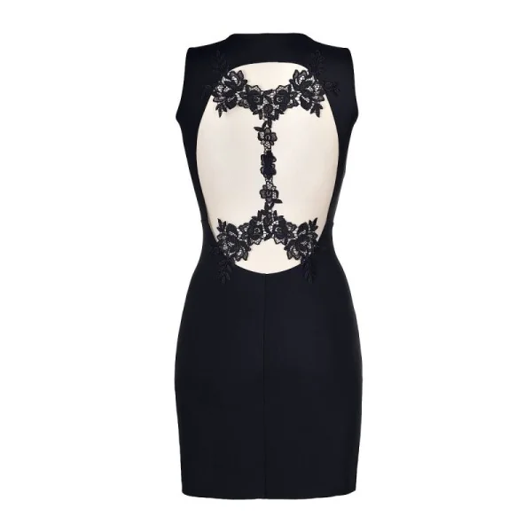 Kleid schwarz V-9209 von Axami kaufen | Fesselliebe