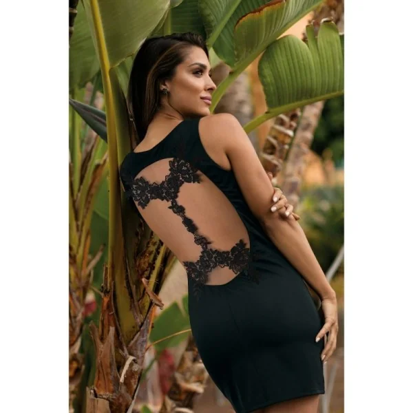 Kleid schwarz V-9209 von Axami kaufen | Fesselliebe