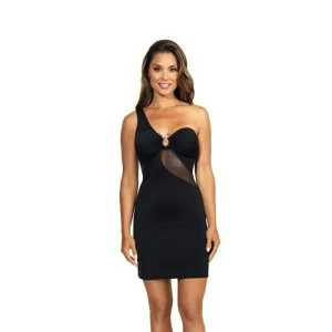 Kleid schwarz V-9099 von Axami kaufen | Fesselliebe