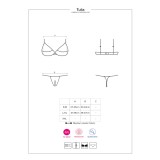 Tulia 2er Set Cupless Schwarz von Obsessive | Fesselliebe.de
