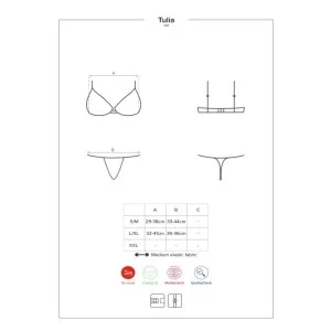 Tulia 2er Set Schwarz von Obsessive