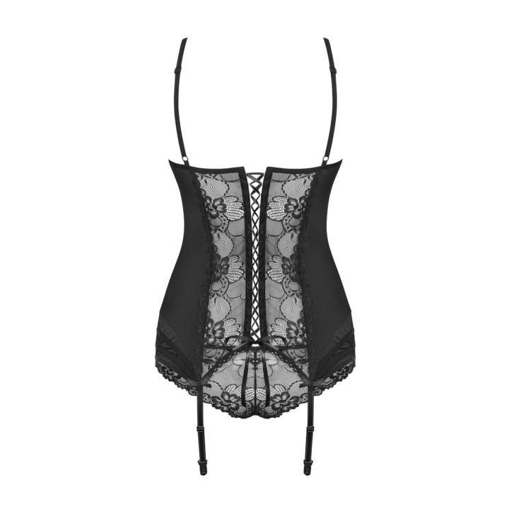 Heartina Korsett & Tanga Schwarz von Obsessive | Fesselliebe.de