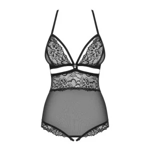 Body Offencrotch Schwarz 838-Ted-1 von Obsessive