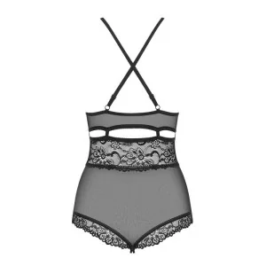 Body Offencrotch Schwarz 838-Ted-1 von Obsessive