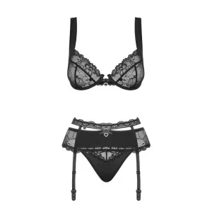 Heartina 3er Set Schwarz von Obsessive
