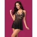 Babydoll & Tanga Schwarz 838-Bab-1 von Obsessive