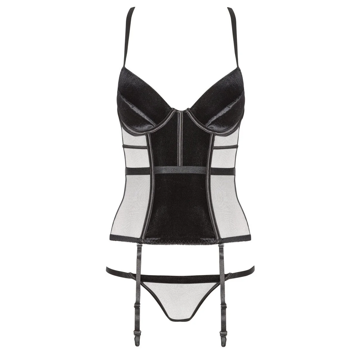 Monica Korsett Schwarz von Beauty Night Fashion | Fesselliebe.de