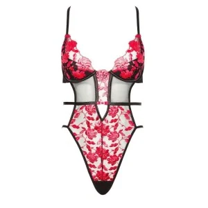Evangelina Body Schwarz-Rot von Beauty Night Fashion