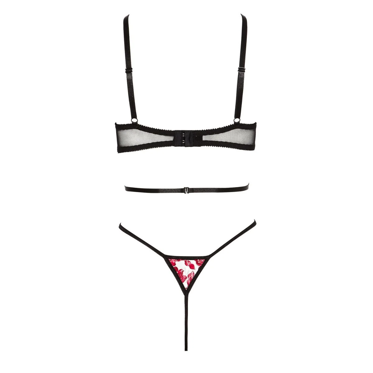 Evangelina Body schwarz-rot von Beauty Night Fashion kaufen | Fesselliebe