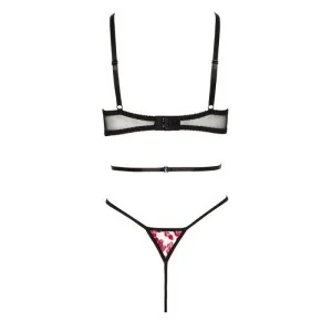 Evangelina Body Schwarz-Rot von Beauty Night Fashion