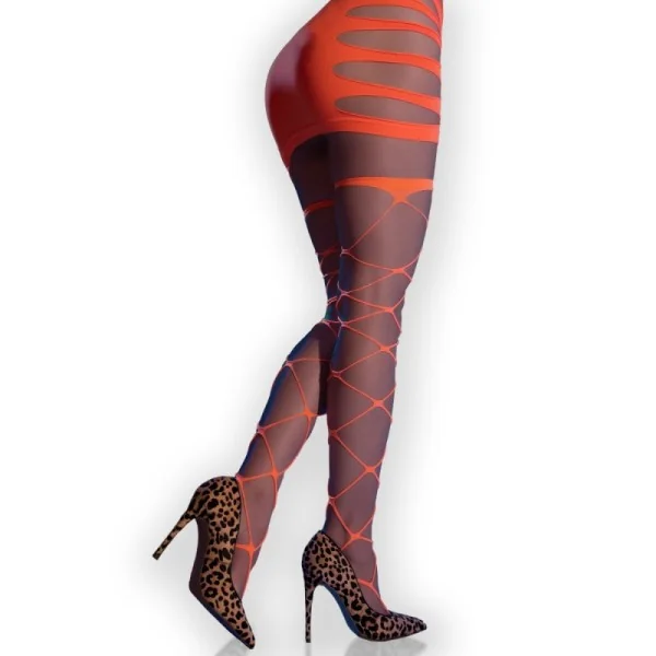 Strümpfe CR4706 neonorange von Chilirose kaufen | Fesselliebe